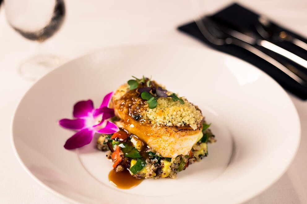 Salmon Dish at The Drake Oak Brook