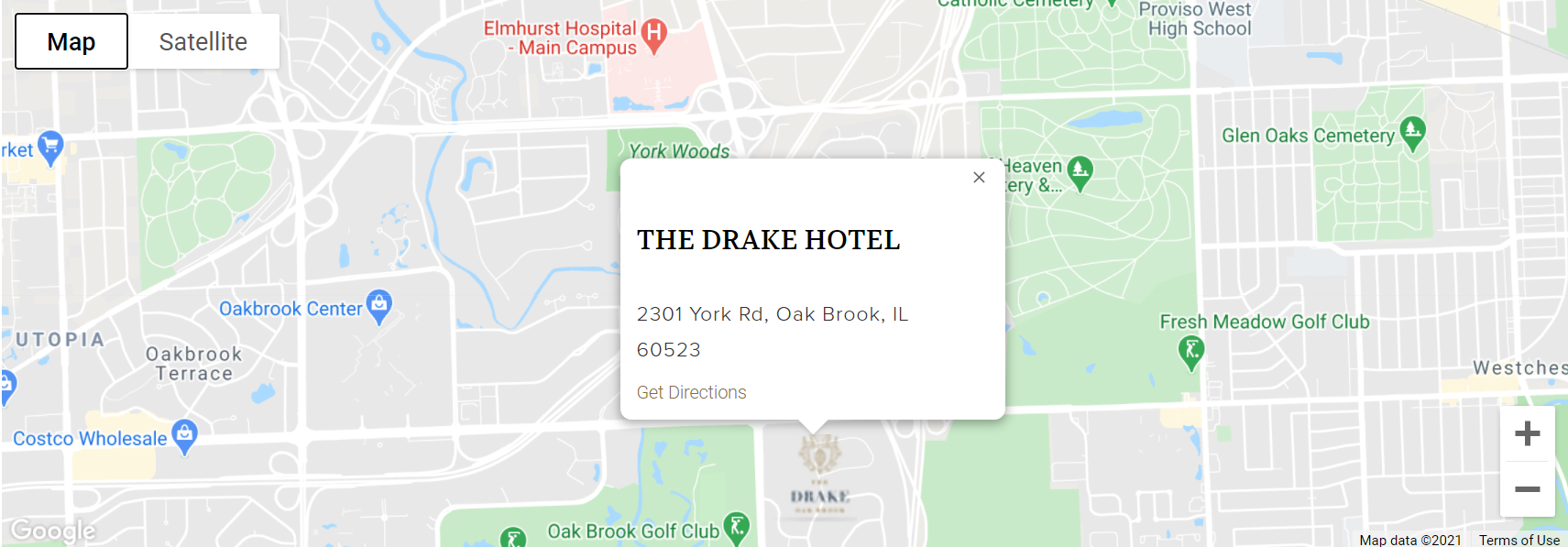 Contact The Drake Hotel in Oak Brook, IL
